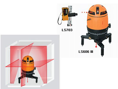 常州萊賽LS606III 自動安平4十字&鉛垂激光標線儀