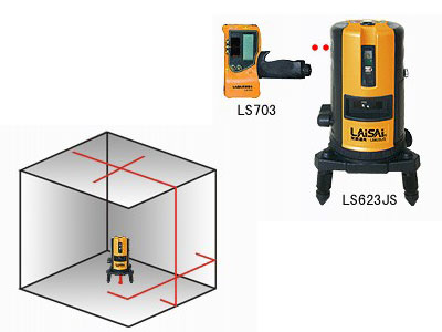 常州萊賽LS623JS自動安平2十字&鉛垂激光標線儀